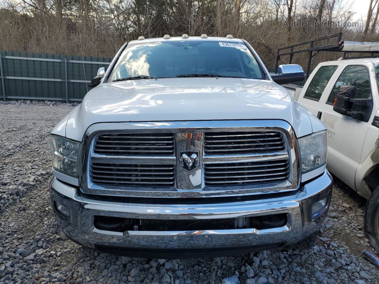 2012 Dodge Ram 3500 Longhorn White vin: 3C63DRKL6CG306902