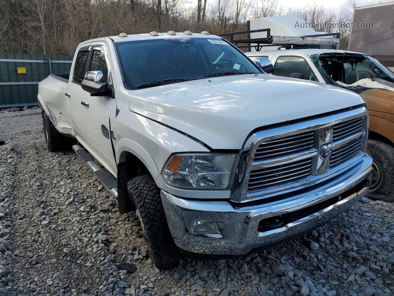 2012 Dodge Ram 3500 Longhorn White vin: 3C63DRKL6CG306902