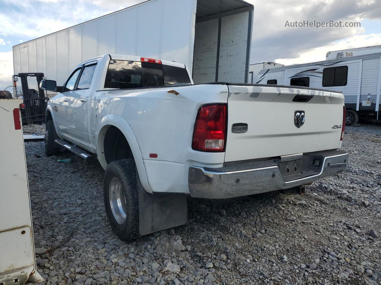 2012 Dodge Ram 3500 Longhorn White vin: 3C63DRKL6CG306902