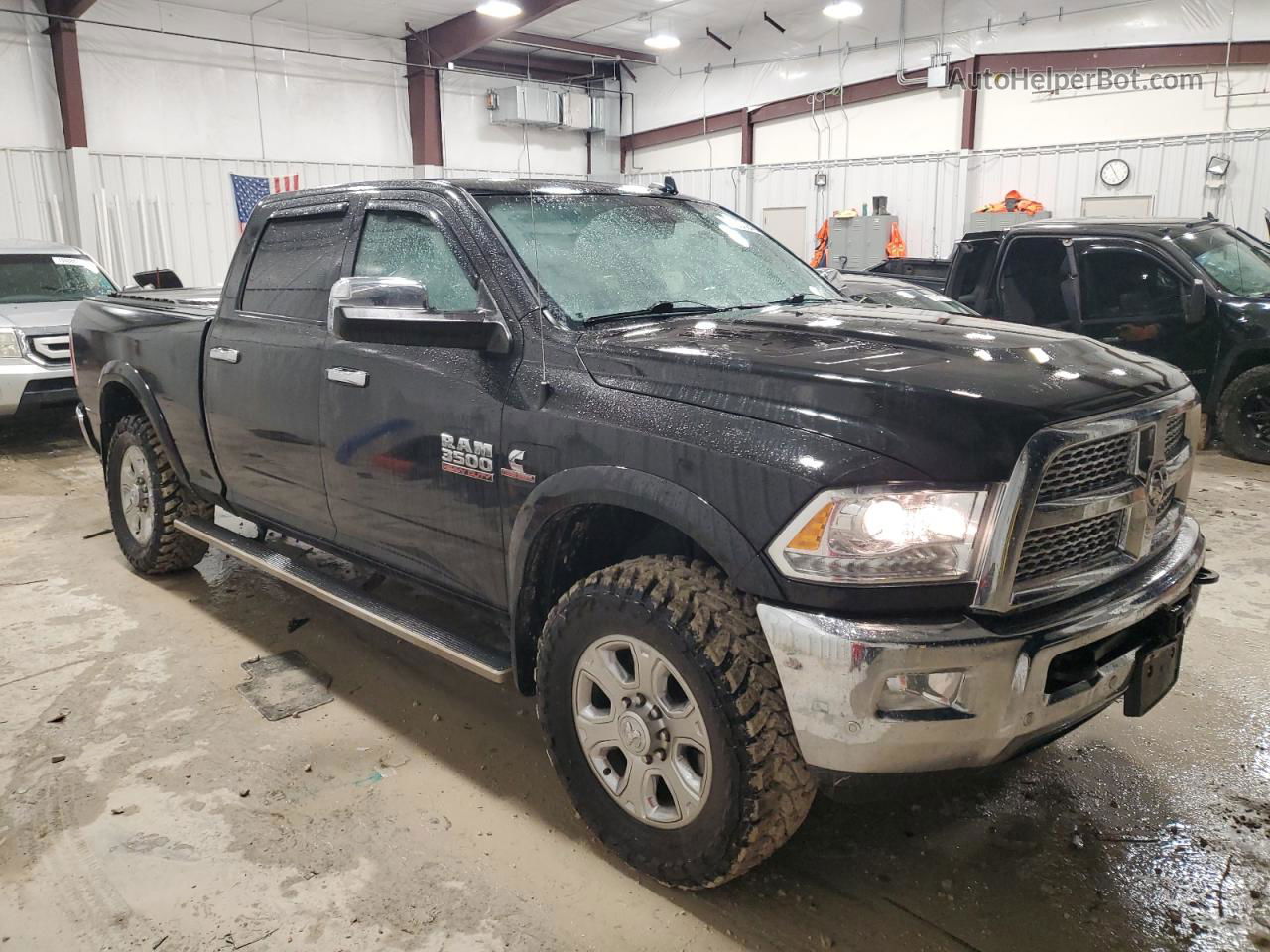 2018 Ram 3500 Laramie Black vin: 3C63R3EL1JG239164