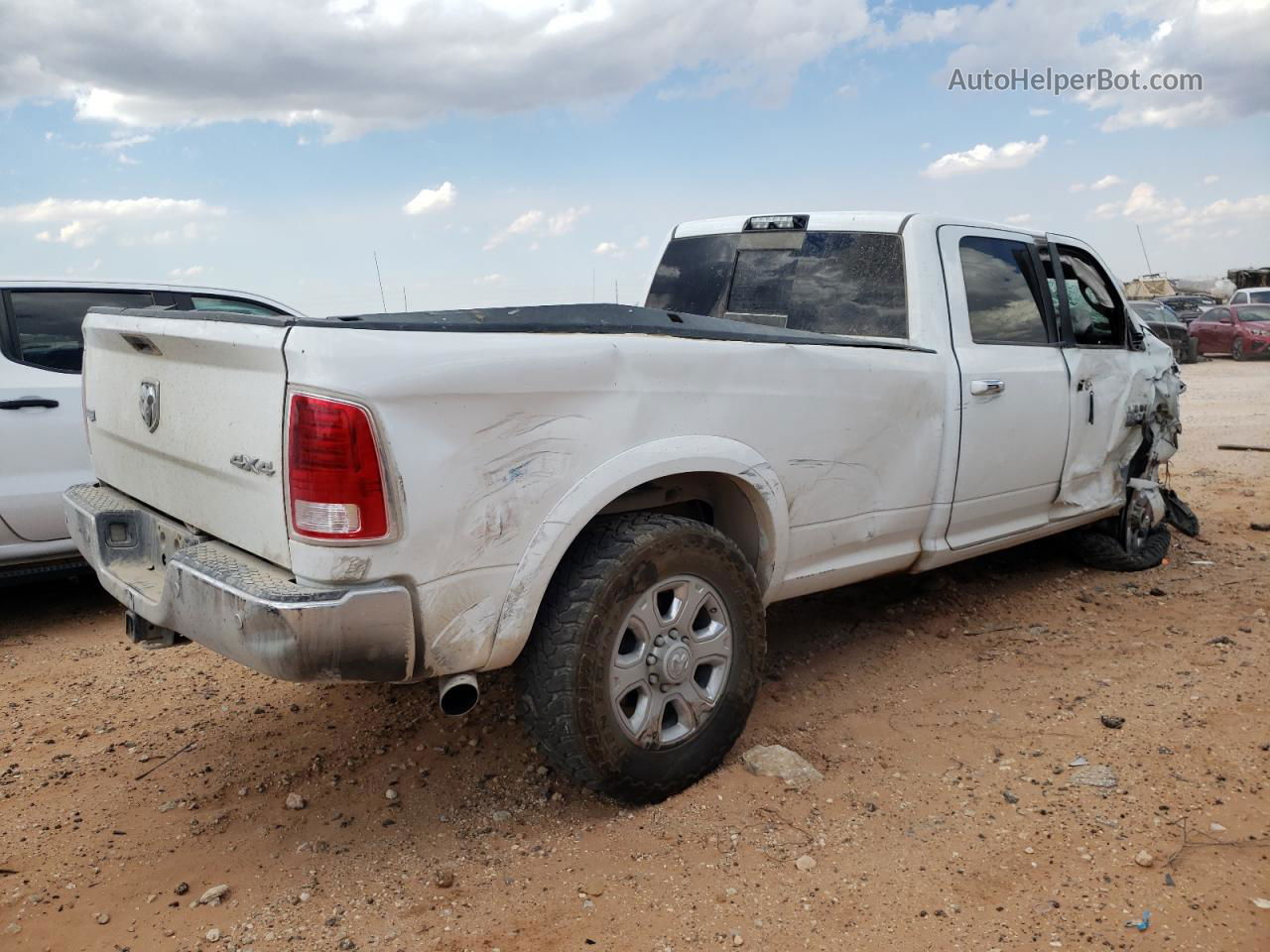 2018 Ram 3500 Laramie Белый vin: 3C63R3JL6JG140717