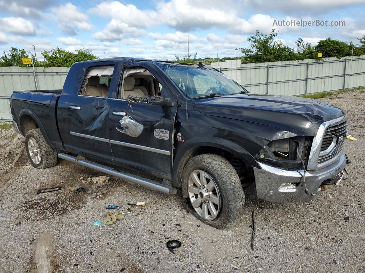 2018 Ram 3500 Longhorn Black vin: 3C63R3NL4JG203839