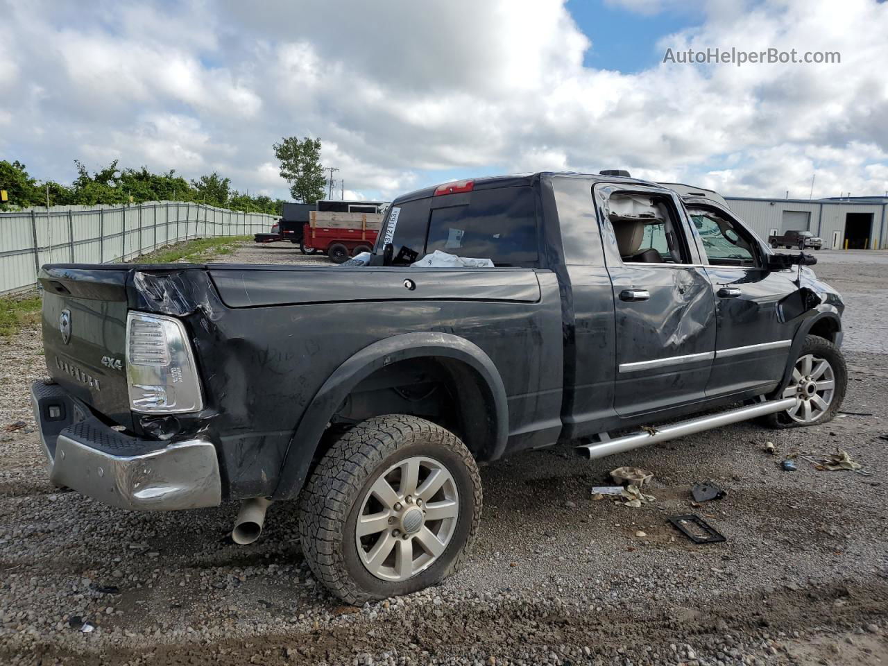 2018 Ram 3500 Longhorn Black vin: 3C63R3NL4JG203839