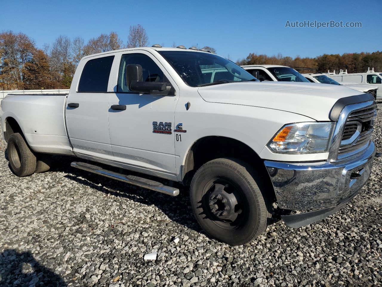 2018 Ram 3500 St White vin: 3C63RRGL0JG372241