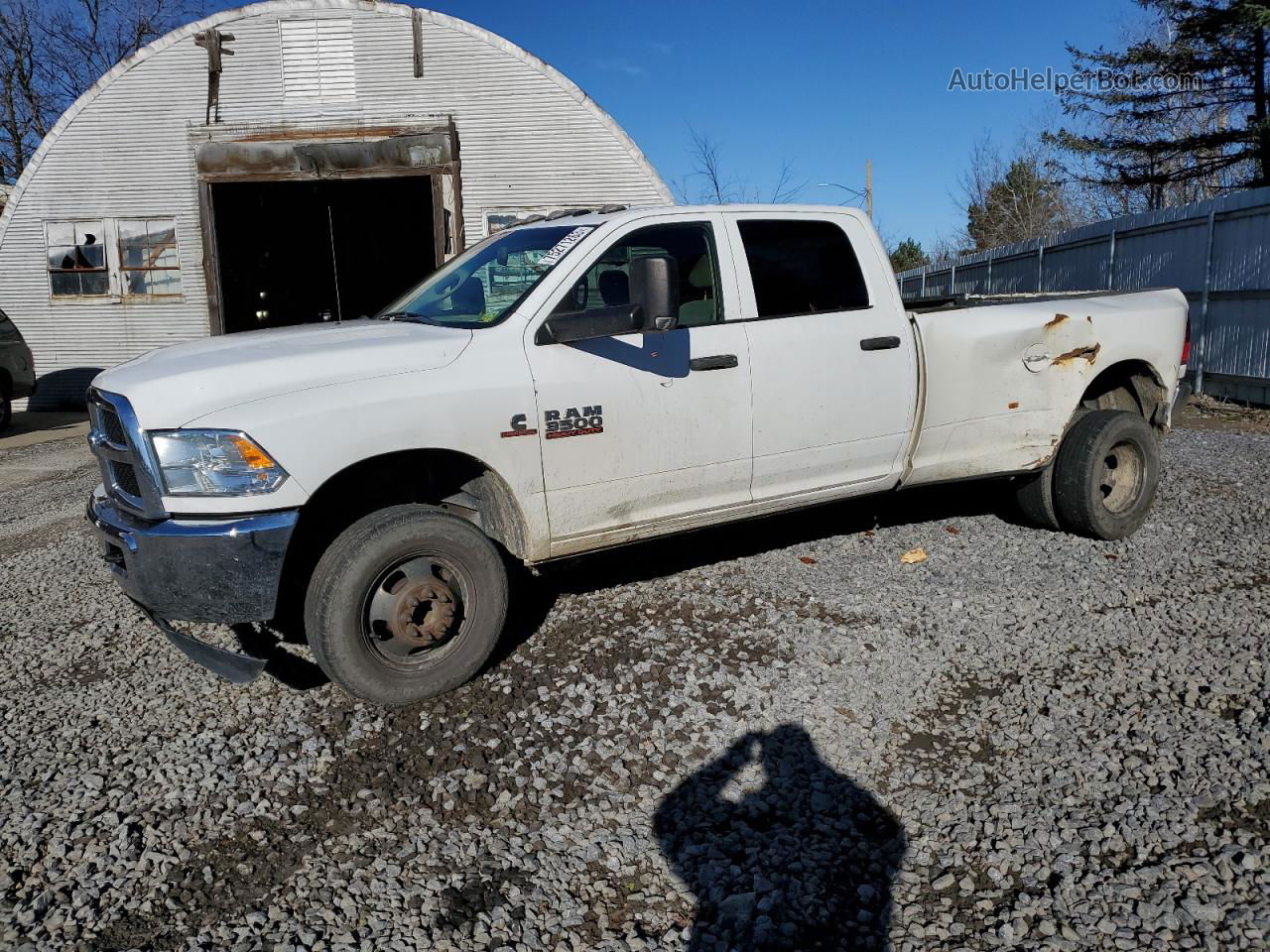 2018 Ram 3500 St White vin: 3C63RRGL2JG203757