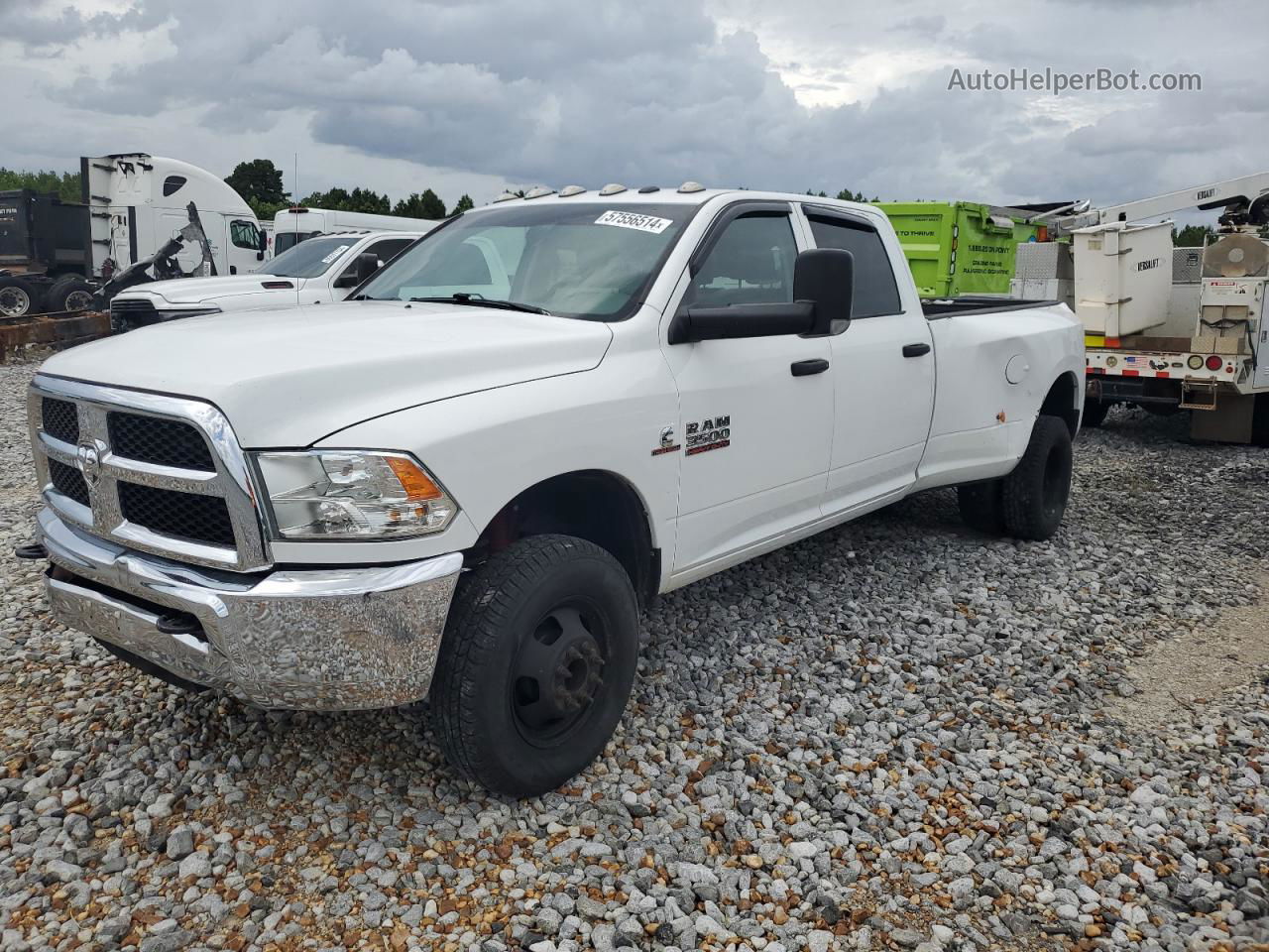 2018 Ram 3500 St White vin: 3C63RRGL2JG412979