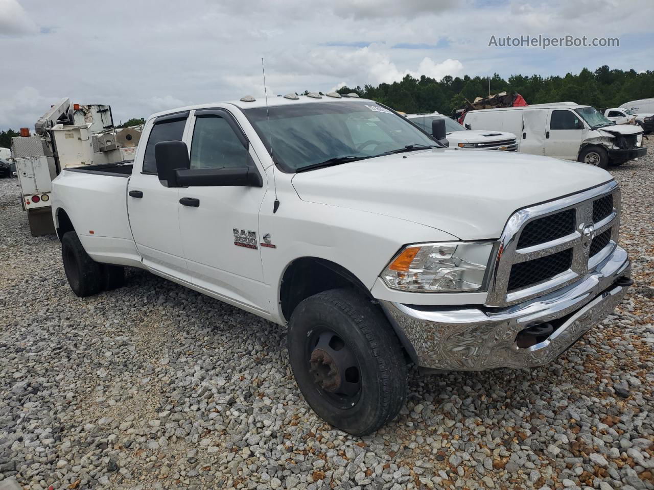 2018 Ram 3500 St White vin: 3C63RRGL2JG412979