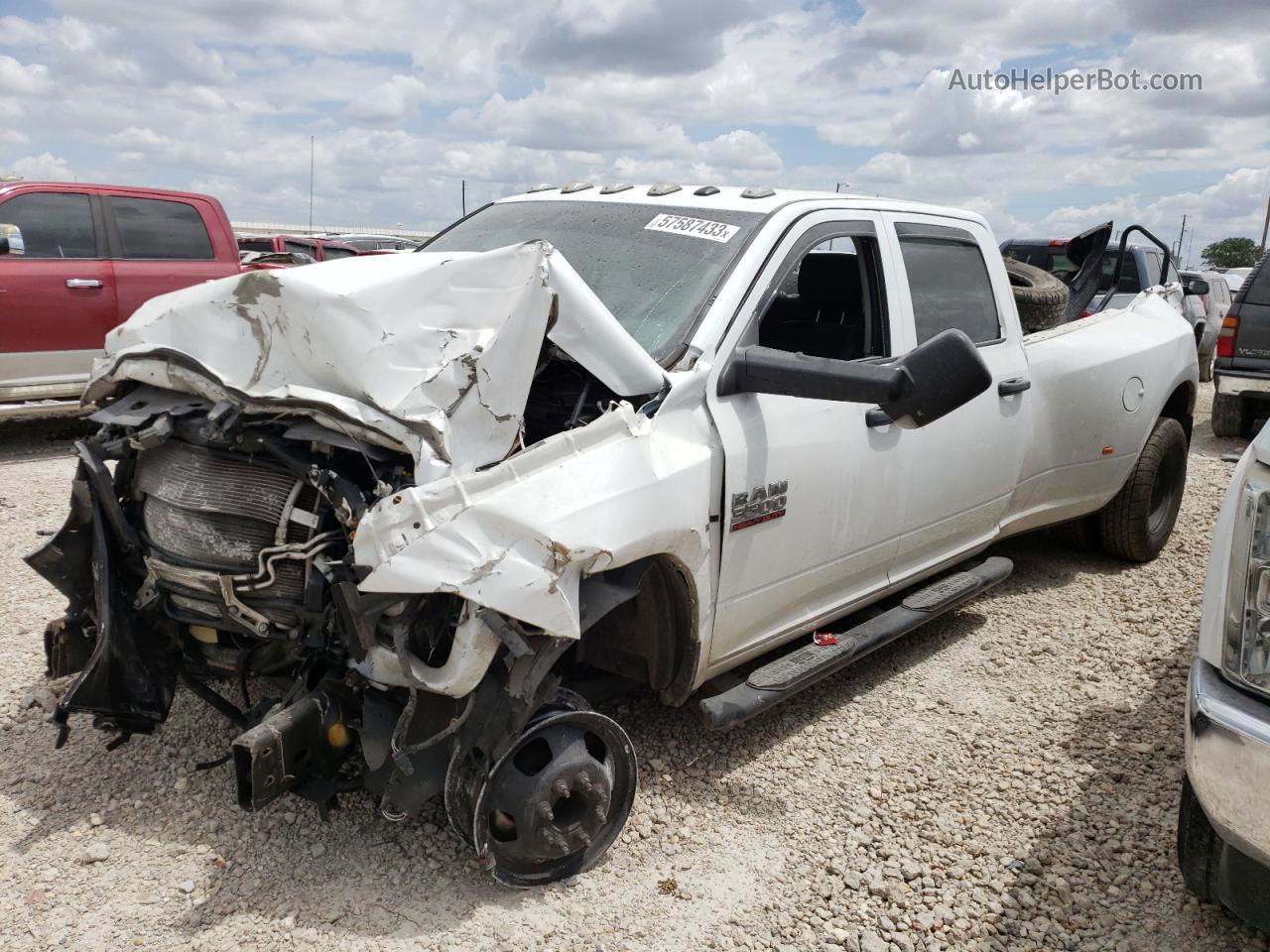 2018 Ram 3500 St White vin: 3C63RRGL3JG407855