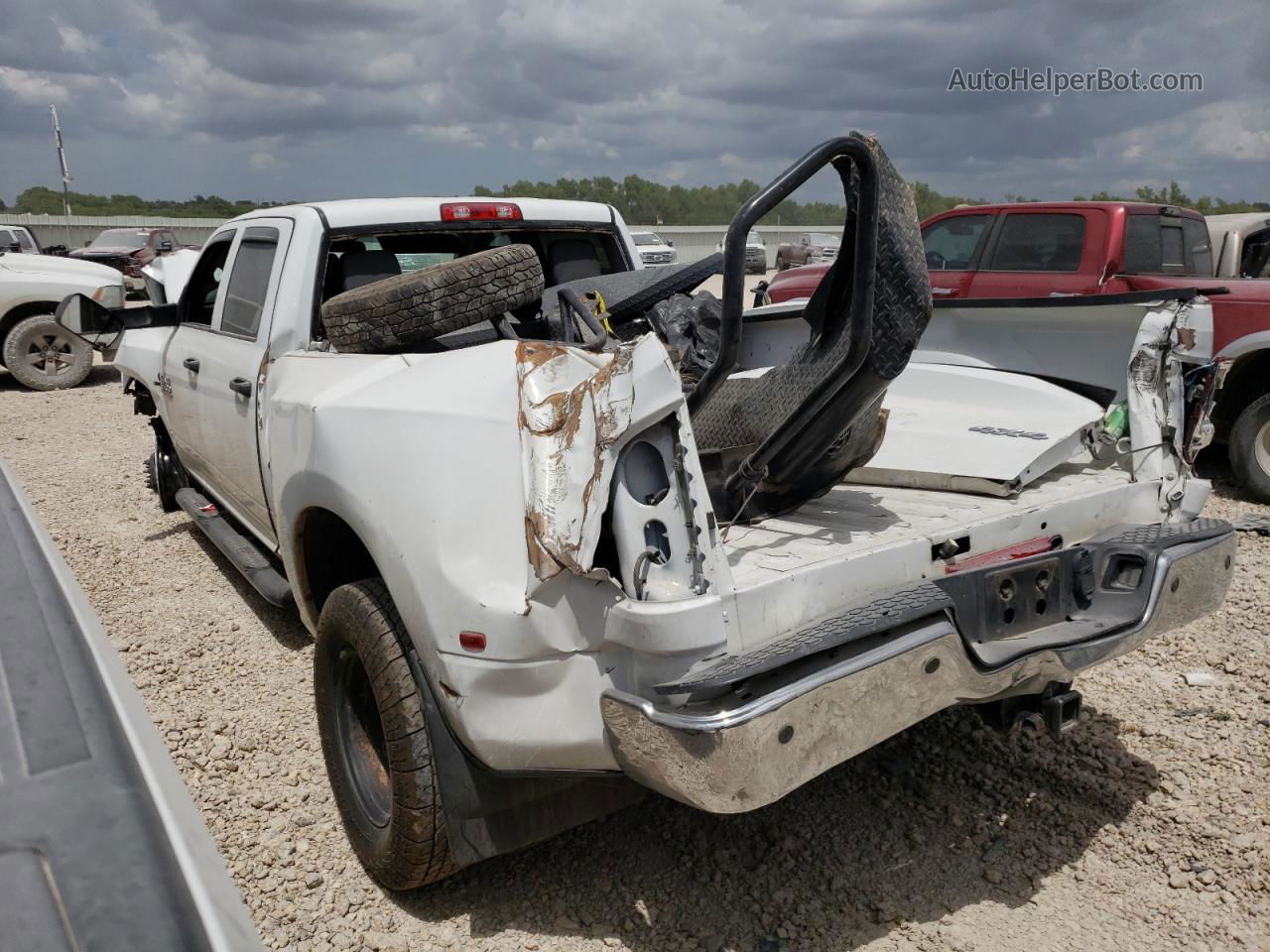 2018 Ram 3500 St White vin: 3C63RRGL3JG407855