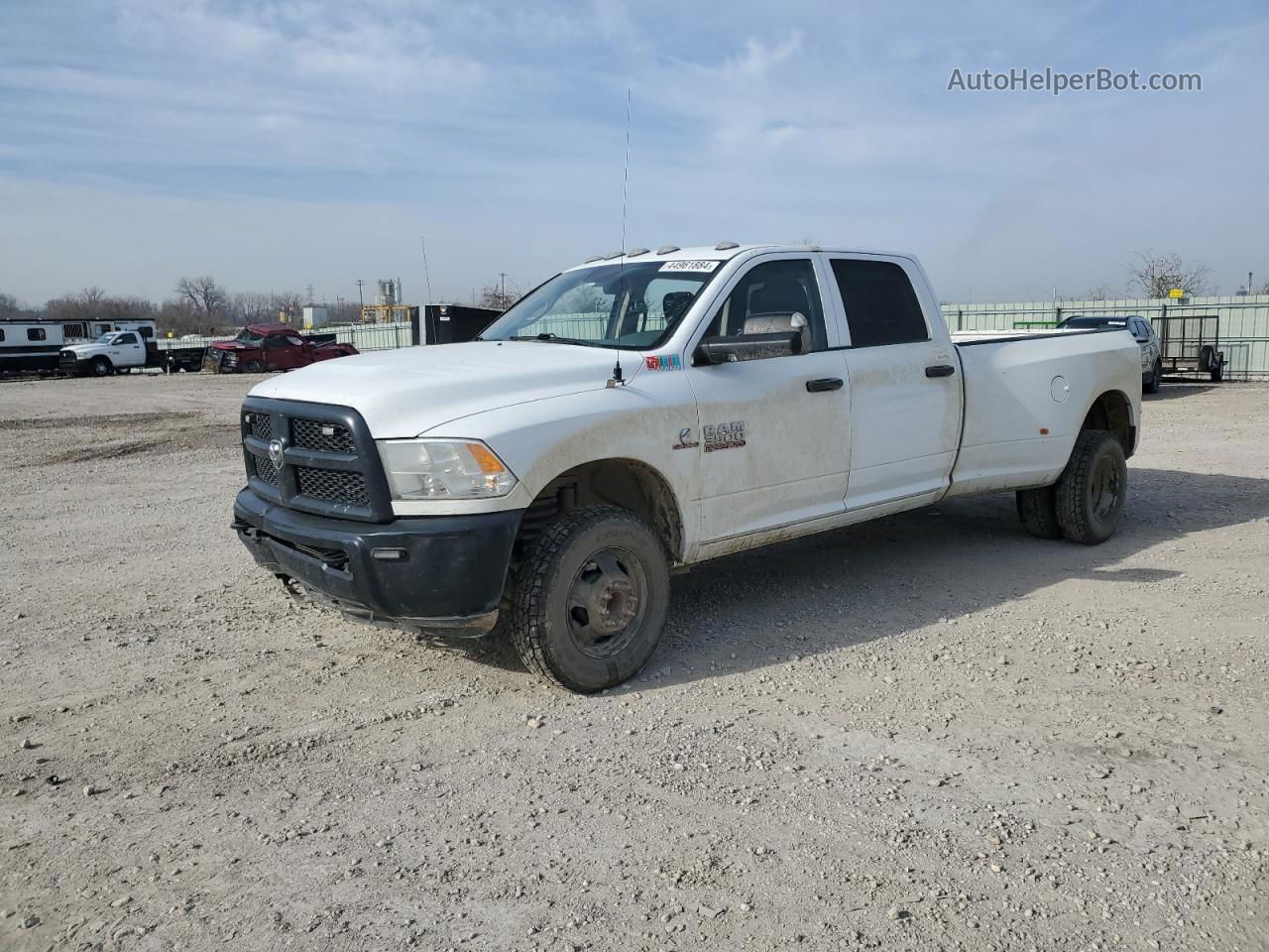 2018 Ram 3500 St White vin: 3C63RRGL6JG200439