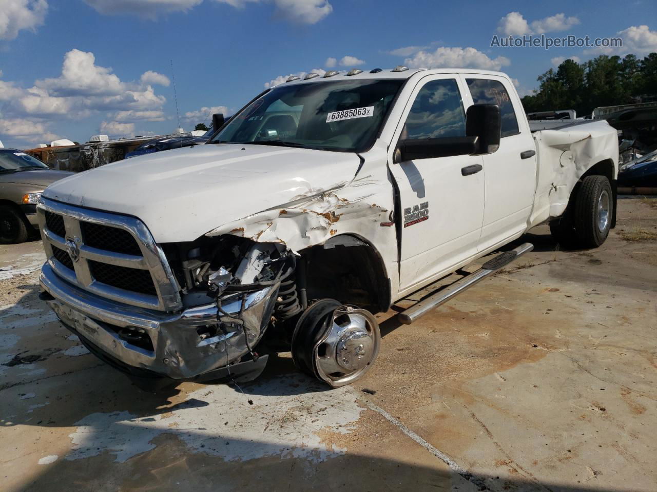 2018 Ram 3500 St White vin: 3C63RRGL6JG361390