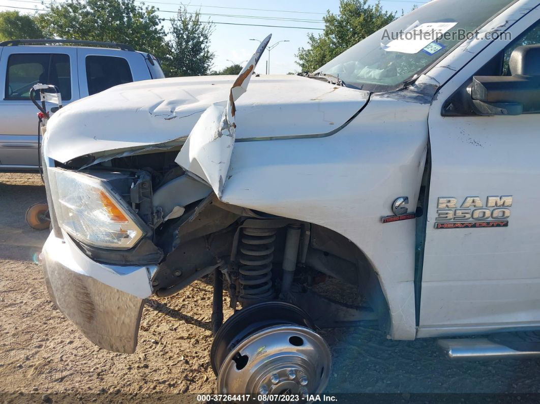 2018 Ram 3500 Tradesman White vin: 3C63RRGL7JG124682