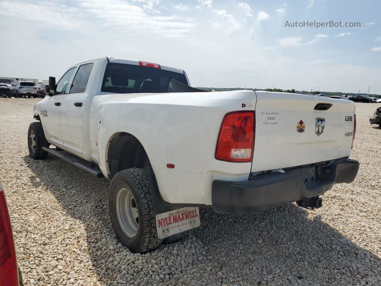 2018 Ram 3500 St White vin: 3C63RRGL9JG311941