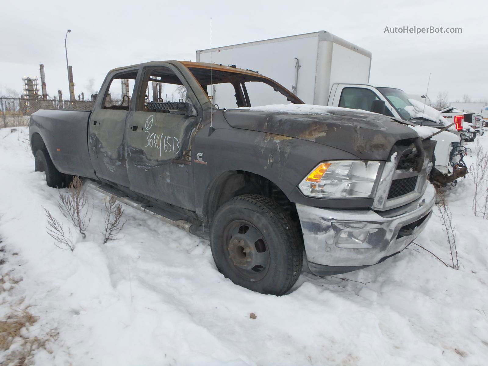 2018 Ram 3500 Slt Пожар vin: 3C63RRHL1JG200993