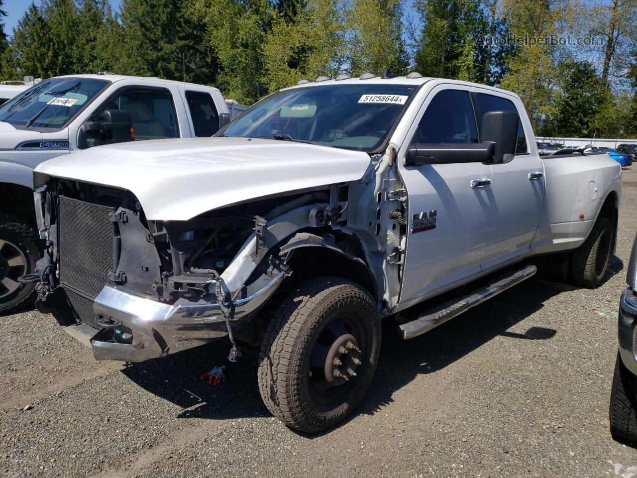 2018 Ram 3500 Slt White vin: 3C63RRHL3JG385550