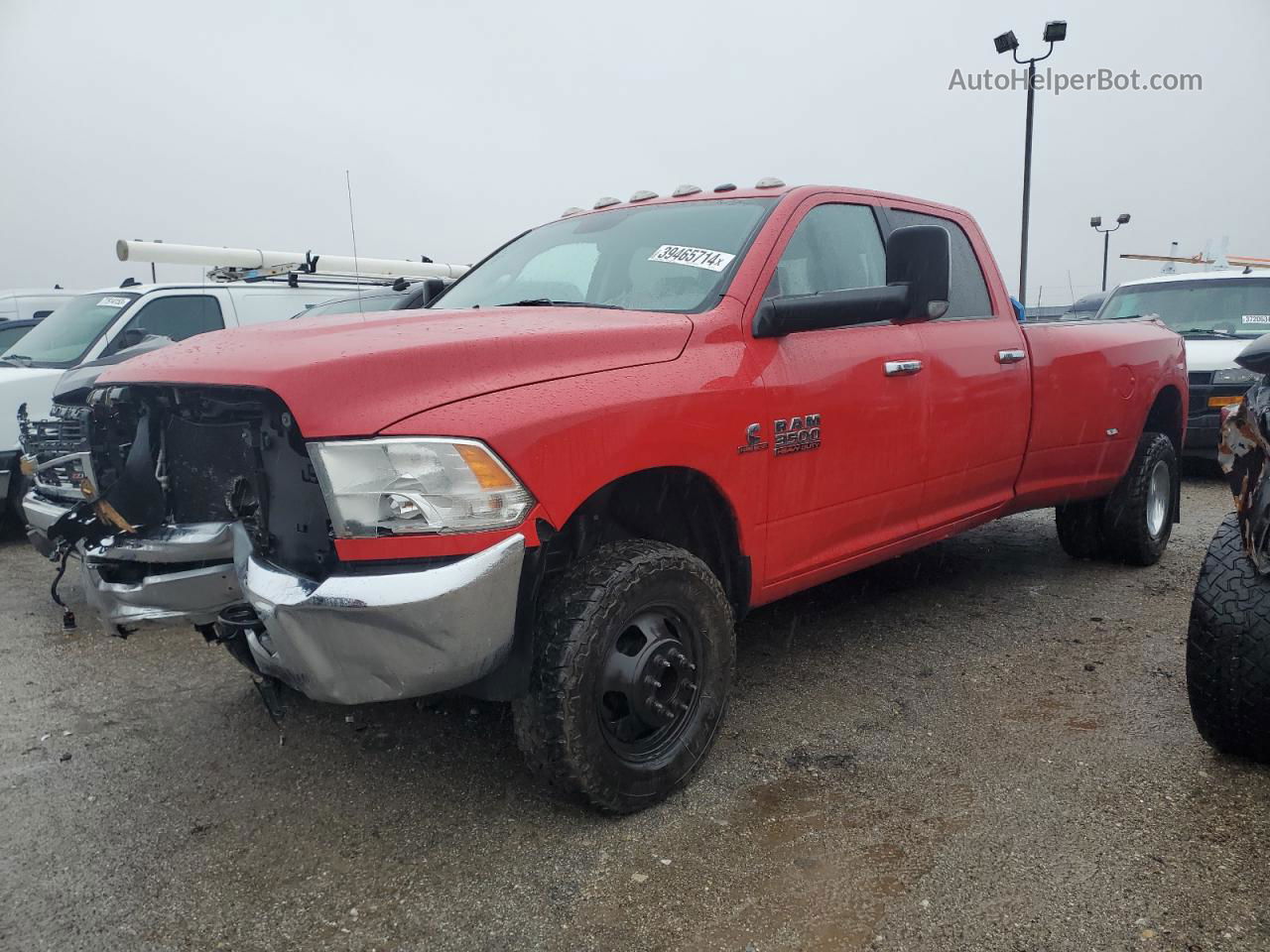 2018 Ram 3500 Slt Red vin: 3C63RRHL3JG401018