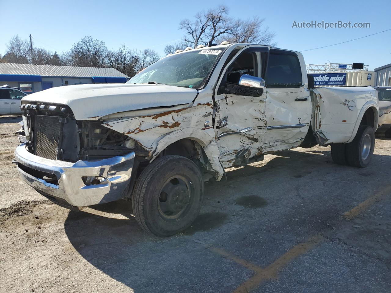 2018 Ram 3500 Laramie White vin: 3C63RRJL0JG214751