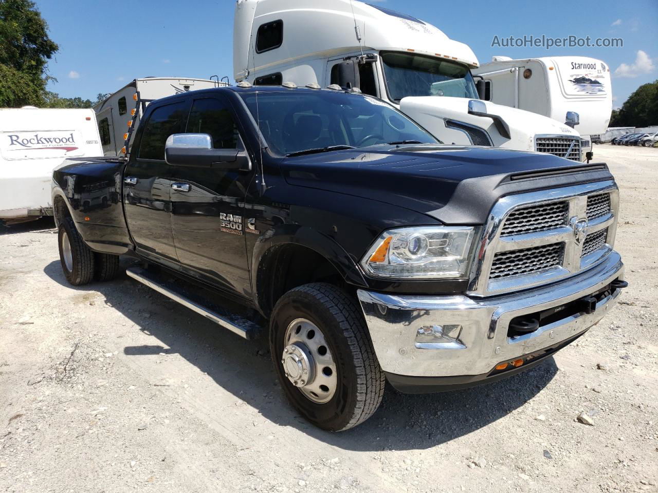 2018 Ram 3500 Laramie Black vin: 3C63RRJL3JG236632