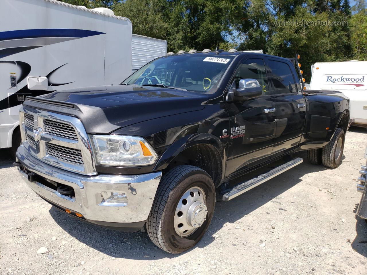 2018 Ram 3500 Laramie Black vin: 3C63RRJL3JG236632