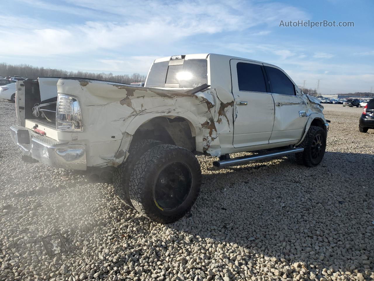 2018 Ram 3500 Longhorn Белый vin: 3C63RRNL5JG305167