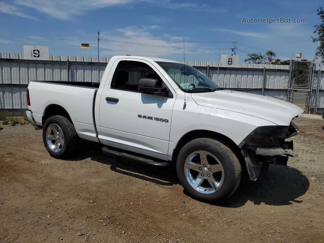 2012 Dodge Ram 1500 St White vin: 3C6JD6AK1CG143221