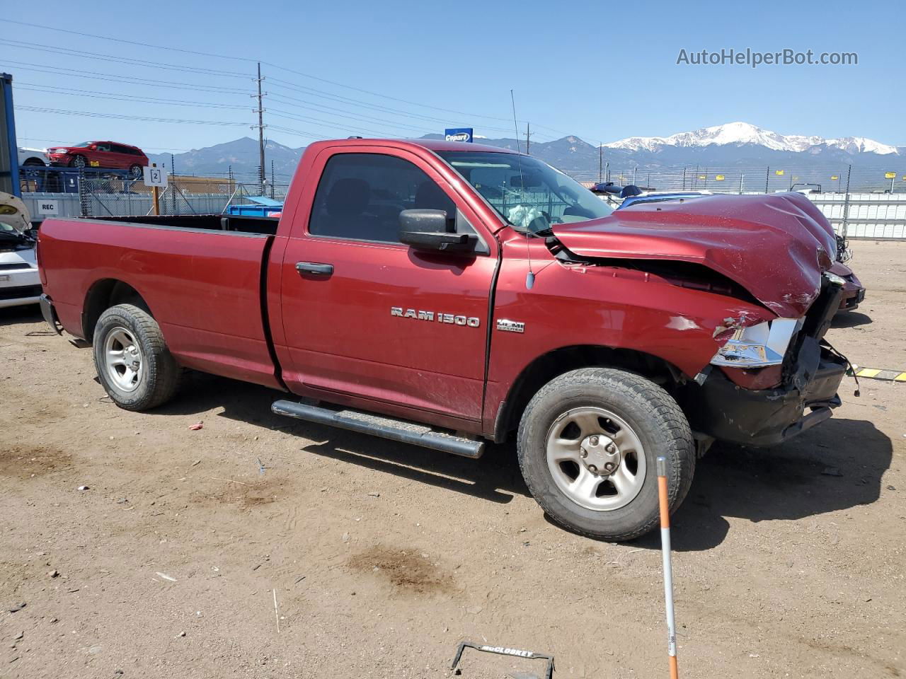 2012 Dodge Ram 1500 St Red vin: 3C6JD6DT6CG156776