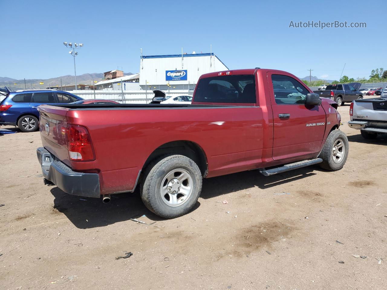 2012 Dodge Ram 1500 St Red vin: 3C6JD6DT6CG156776