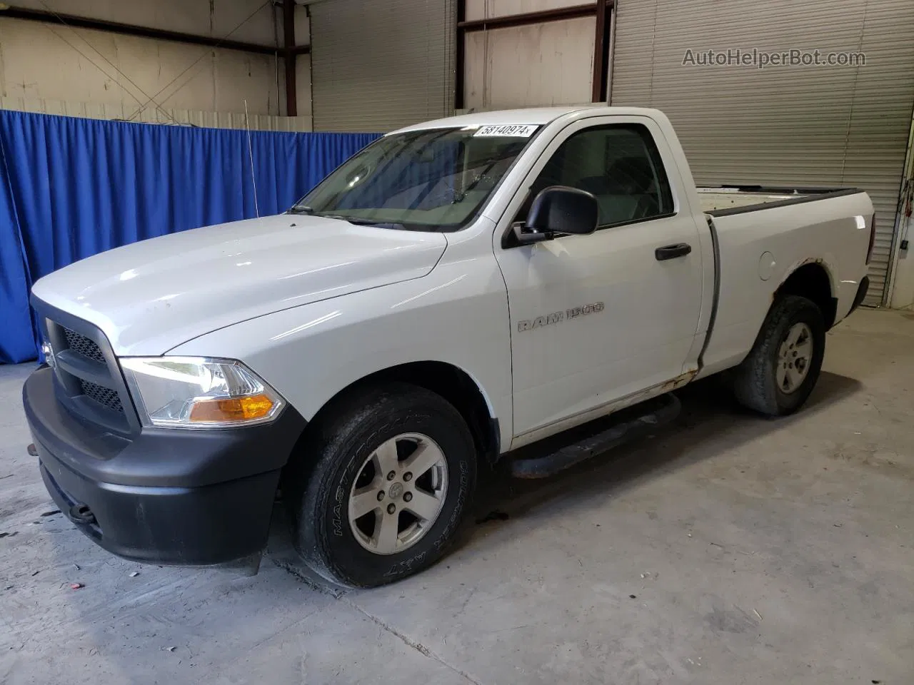 2012 Dodge Ram 1500 St Белый vin: 3C6JD7AP6CG127730