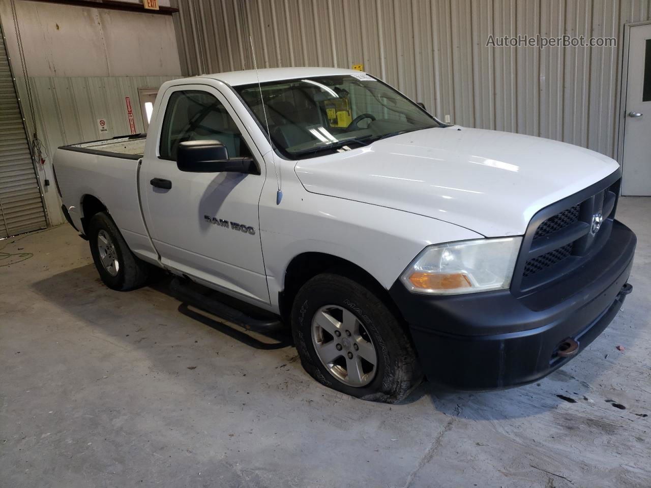 2012 Dodge Ram 1500 St White vin: 3C6JD7AP6CG127730