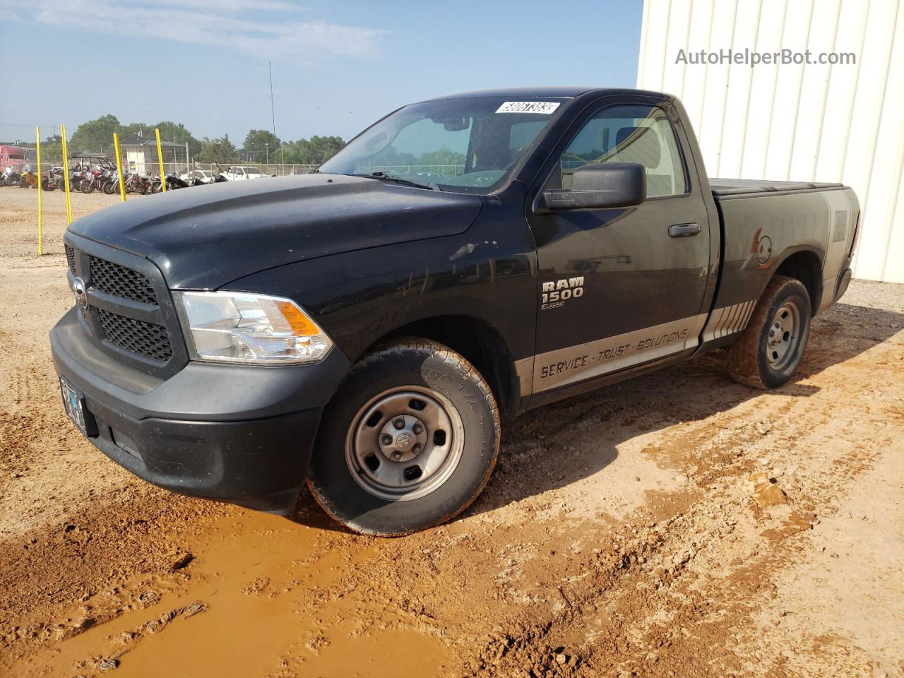 2019 Ram 1500 Classic Tradesman Black vin: 3C6JR6AG1KG507309