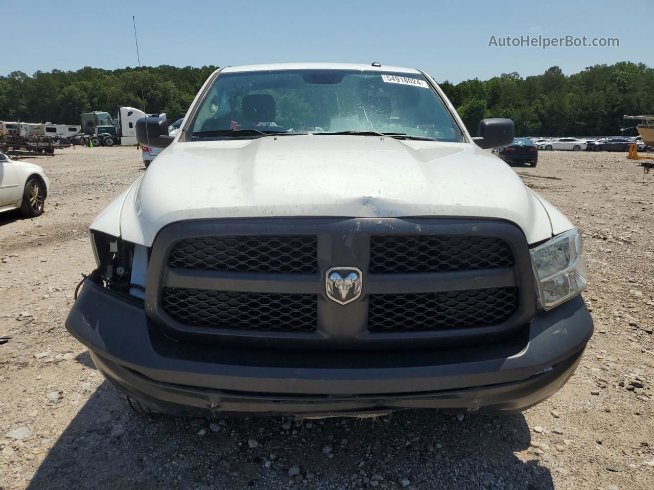 2022 Ram 1500 Classic Tradesman White vin: 3C6JR6AG1NG318499