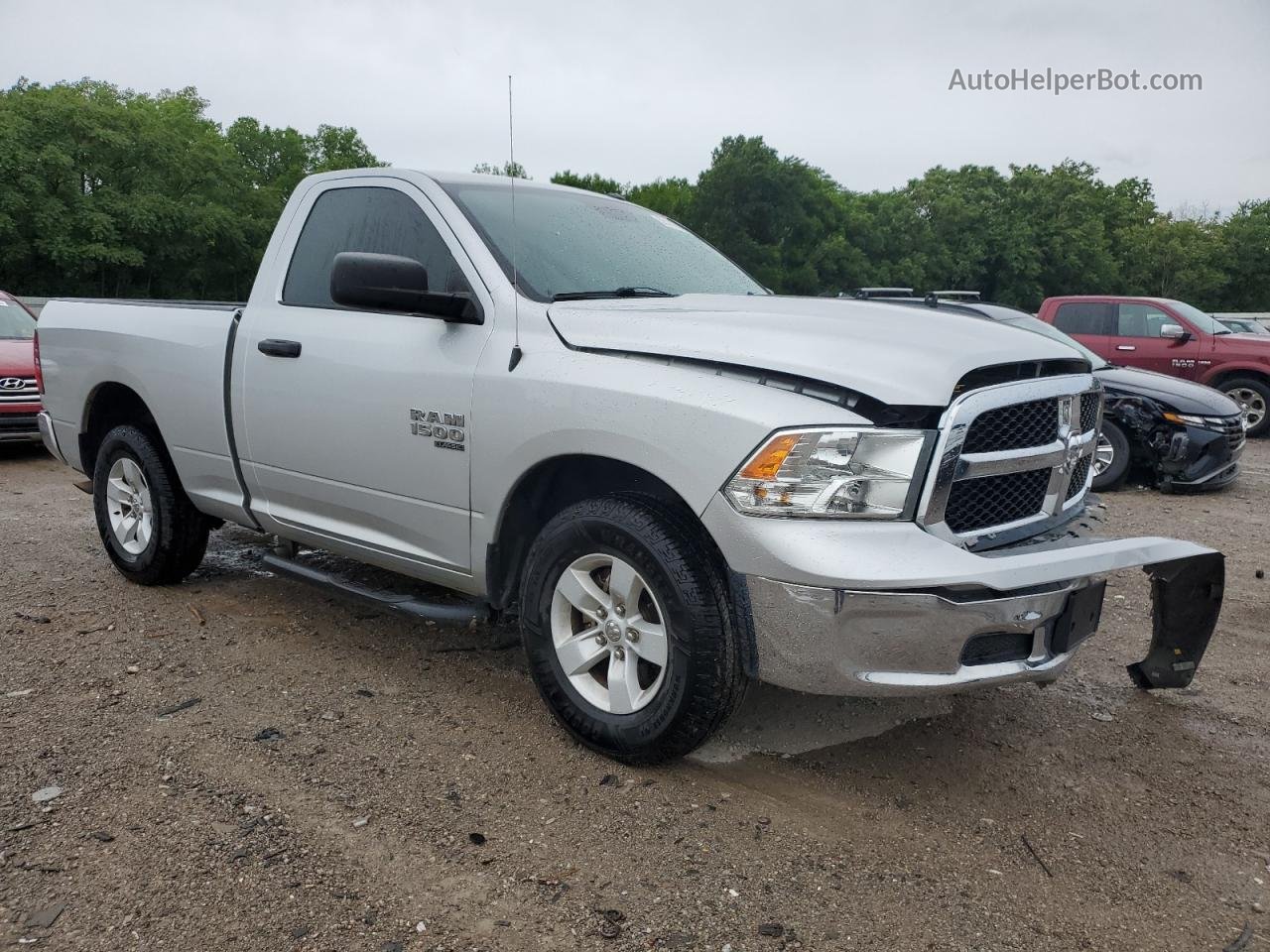 2019 Ram 1500 Classic Tradesman Silver vin: 3C6JR6AG7KG506195