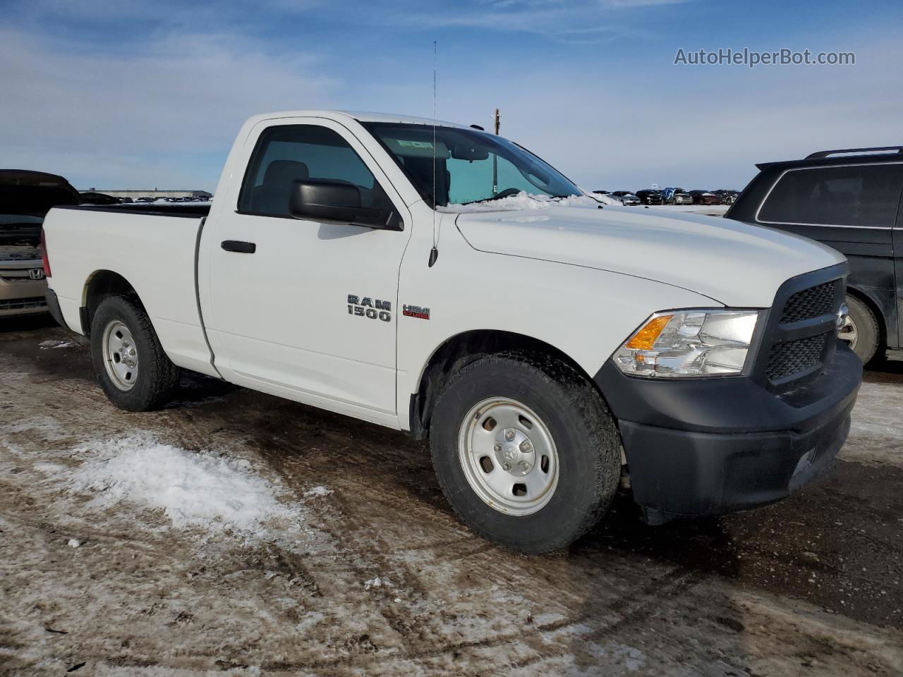 2014 Ram 1500 St White vin: 3C6JR6AT0EG206726