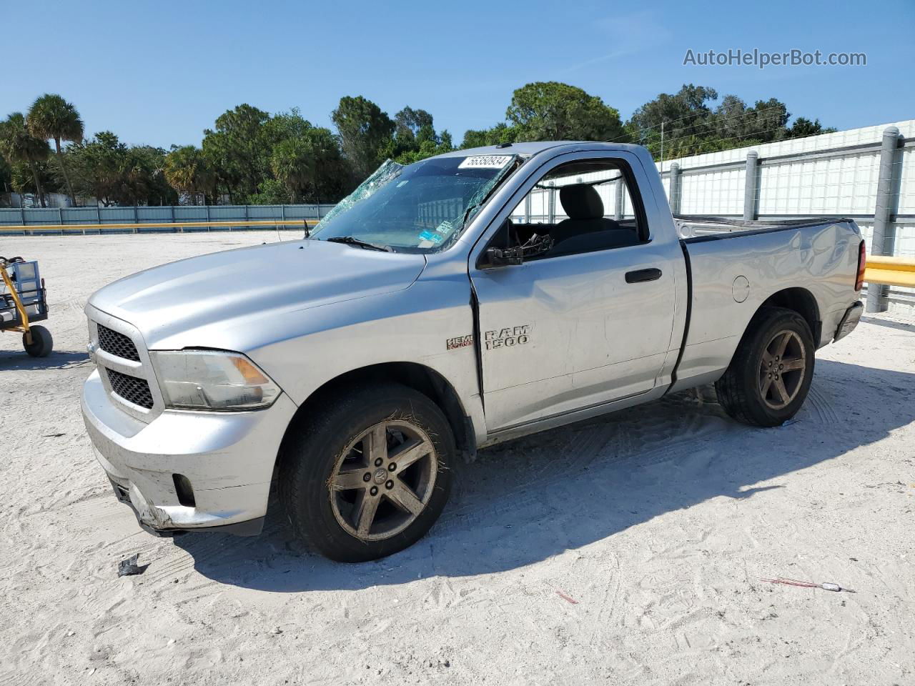 2014 Ram 1500 St Silver vin: 3C6JR6AT1EG324414