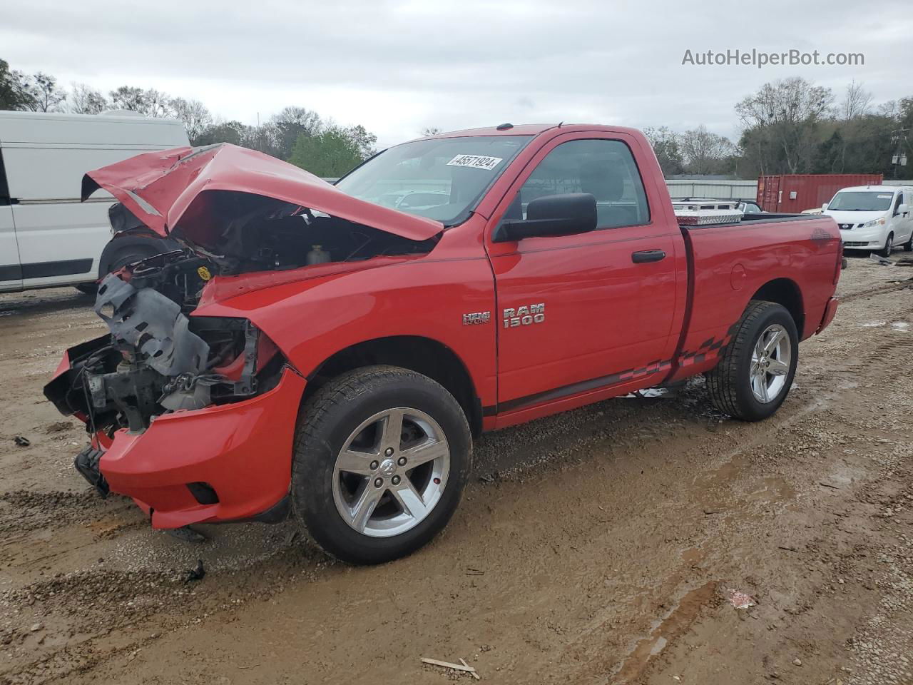 2014 Ram 1500 St Red vin: 3C6JR6AT6EG192332