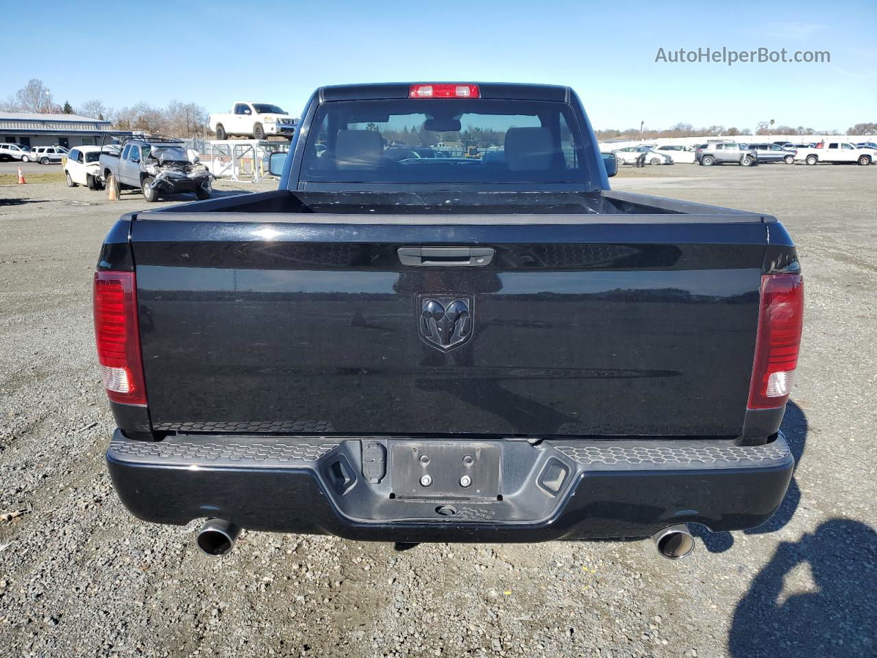 2014 Ram 1500 St Черный vin: 3C6JR6AT7EG157069