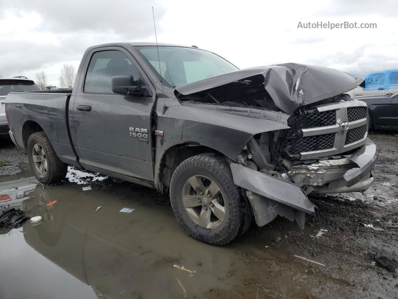 2019 Ram 1500 Classic Tradesman Black vin: 3C6JR6AT8KG725230