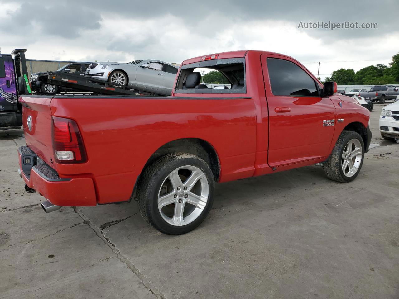 2014 Ram 1500 Sport Red vin: 3C6JR6CT3EG103474