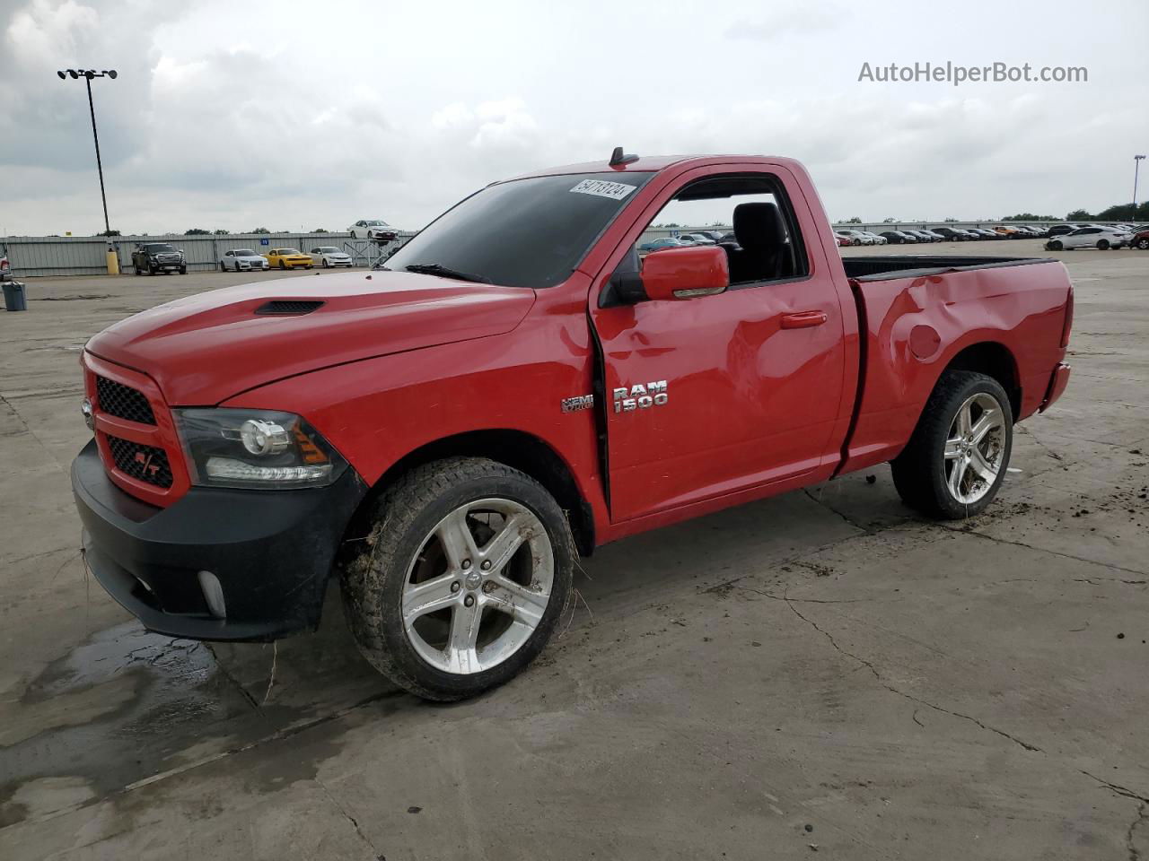 2014 Ram 1500 Sport Red vin: 3C6JR6CT3EG103474