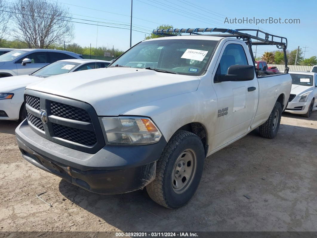 2015 Ram 1500 Tradesman White vin: 3C6JR6DG2FG596048