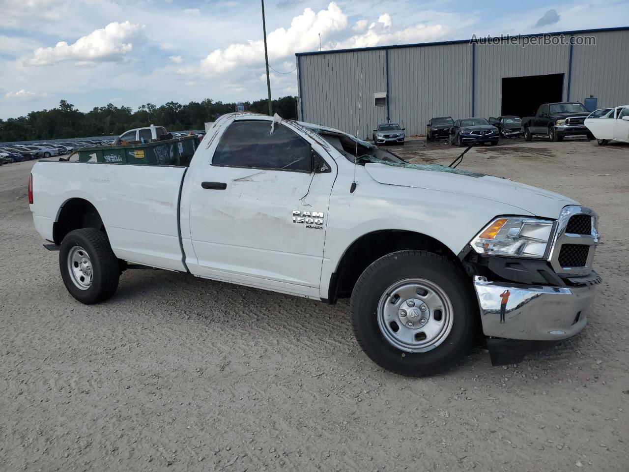 2022 Ram 1500 Classic Tradesman White vin: 3C6JR6DG4NG412615