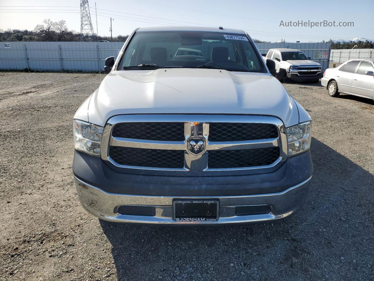 2015 Ram 1500 St White vin: 3C6JR6DG5FG675794