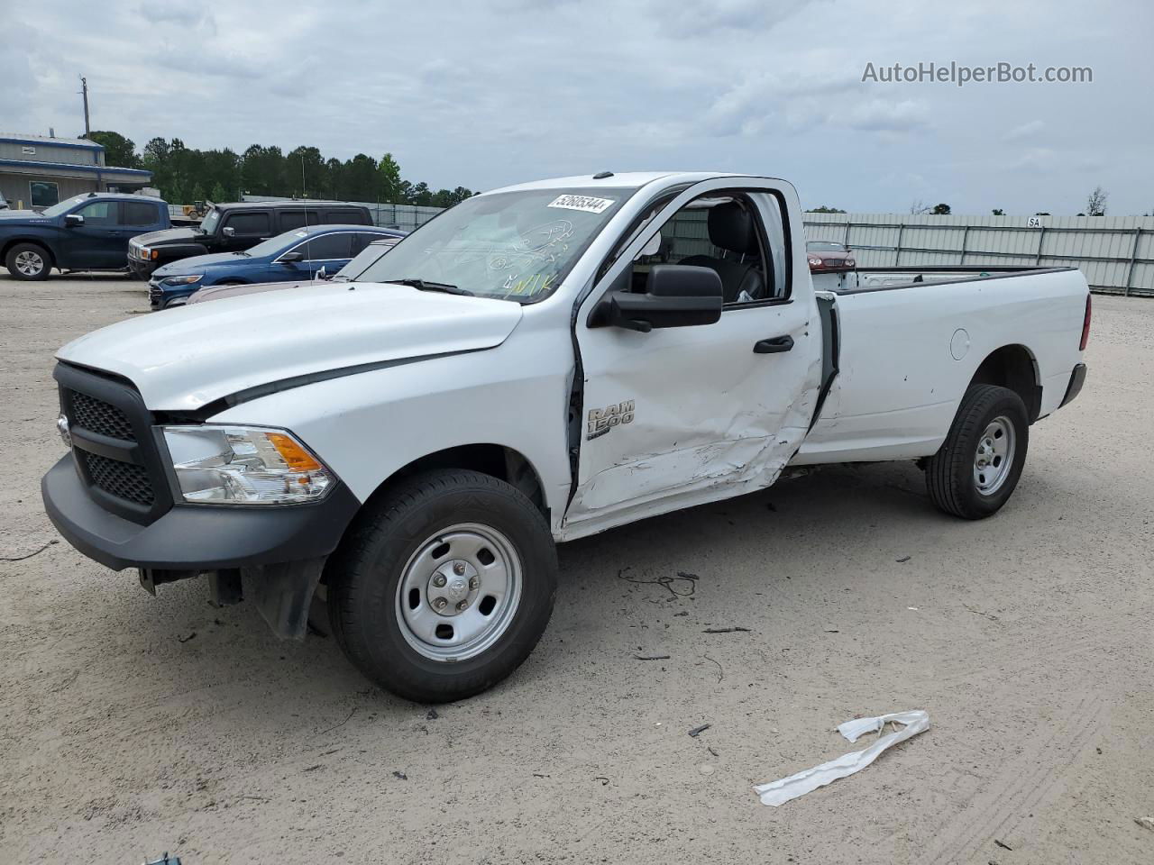 2022 Ram 1500 Classic Tradesman Белый vin: 3C6JR6DG5NG300972