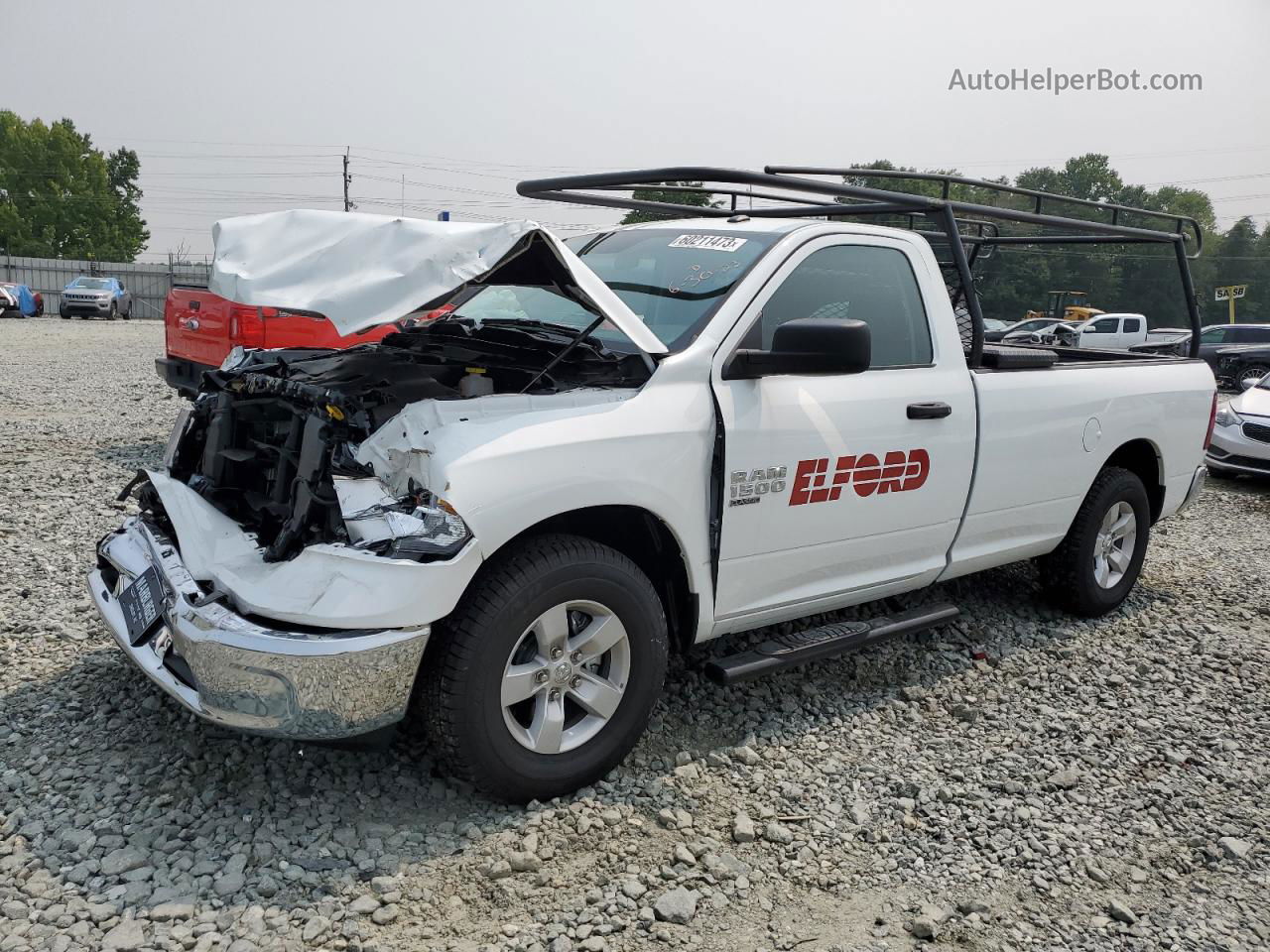 2022 Ram 1500 Classic Tradesman White vin: 3C6JR6DG6NG405889