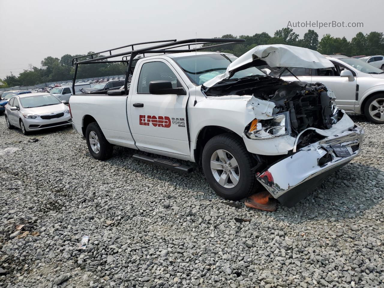 2022 Ram 1500 Classic Tradesman White vin: 3C6JR6DG6NG405889