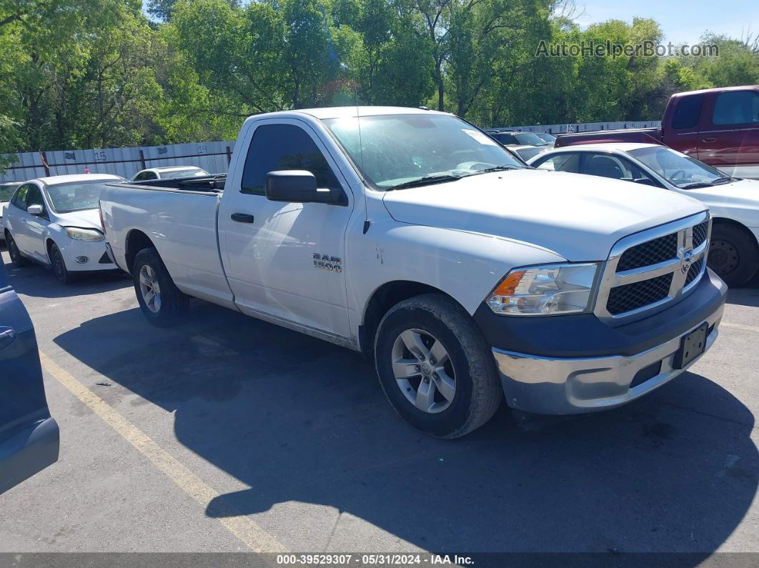 2015 Ram 1500 Tradesman White vin: 3C6JR6DG9FG637775