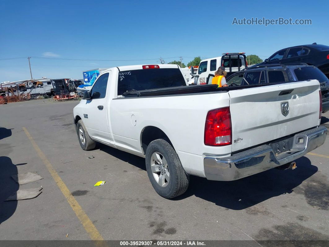 2015 Ram 1500 Tradesman White vin: 3C6JR6DG9FG637775