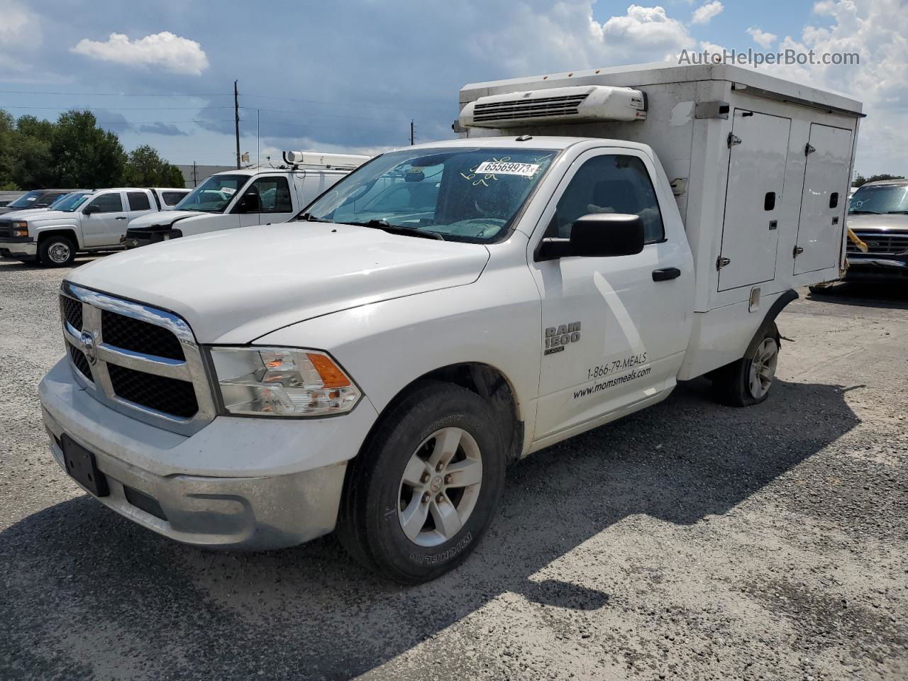 2019 Ram 1500 Classic Tradesman Белый vin: 3C6JR6DGXKG651646