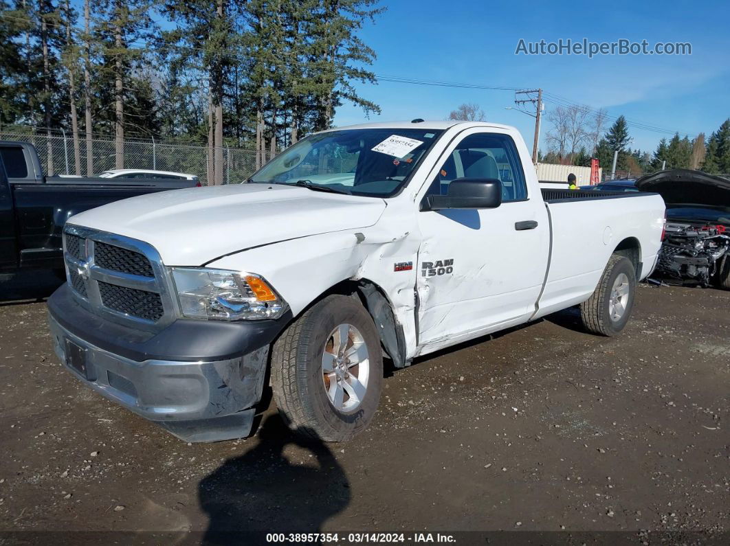 2015 Ram 1500 Tradesman White vin: 3C6JR6DT8FG531394