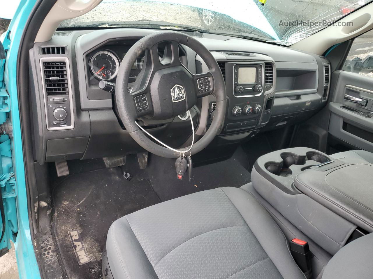 2019 Ram 1500 Classic Tradesman Бирюзовый vin: 3C6JR7AGXKG651754